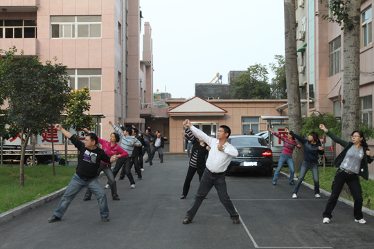 装饰分公司广播操阵容